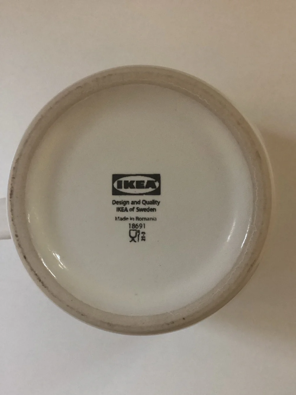 set of two Ikea FRIKOSTIG Ceramic Coffee Mugs